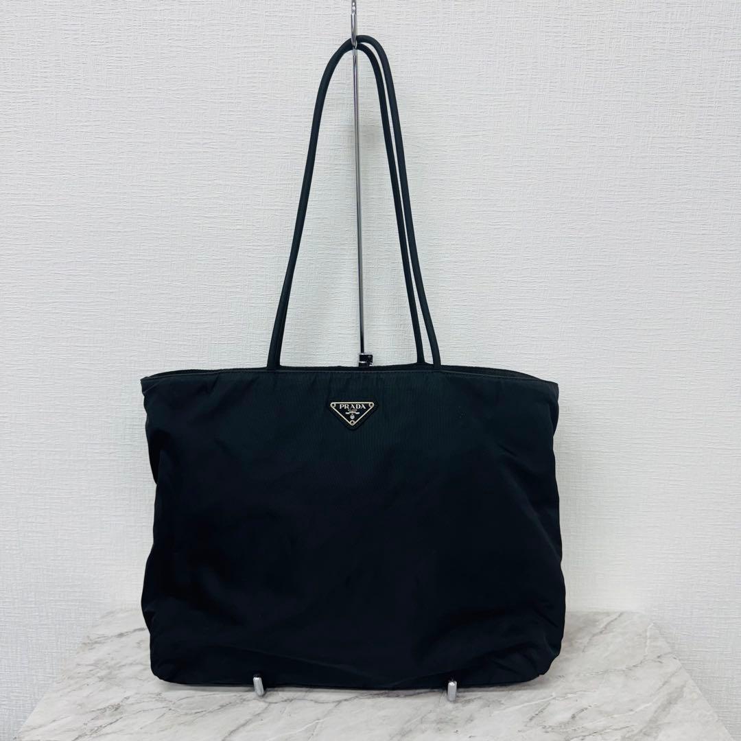 ✨PRADA✨プラダ✨ナイロン✨ロゴ✨ブラック✨トートバッグ✨