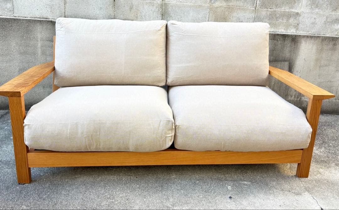 【超美品】無印良品 ソファ本体 フェザーポケットコイル 2.5シーター