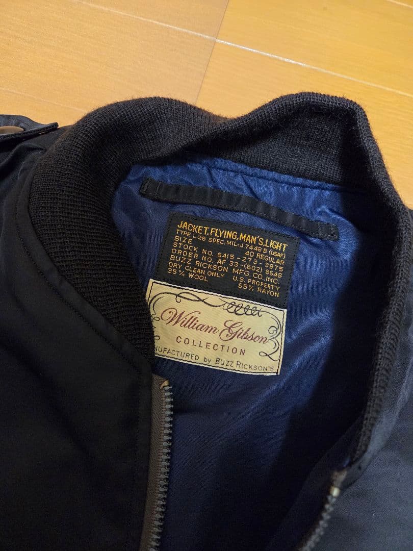 ジャケット・アウター BUZZ RICKSON'S WilliamGibson L-2A size40