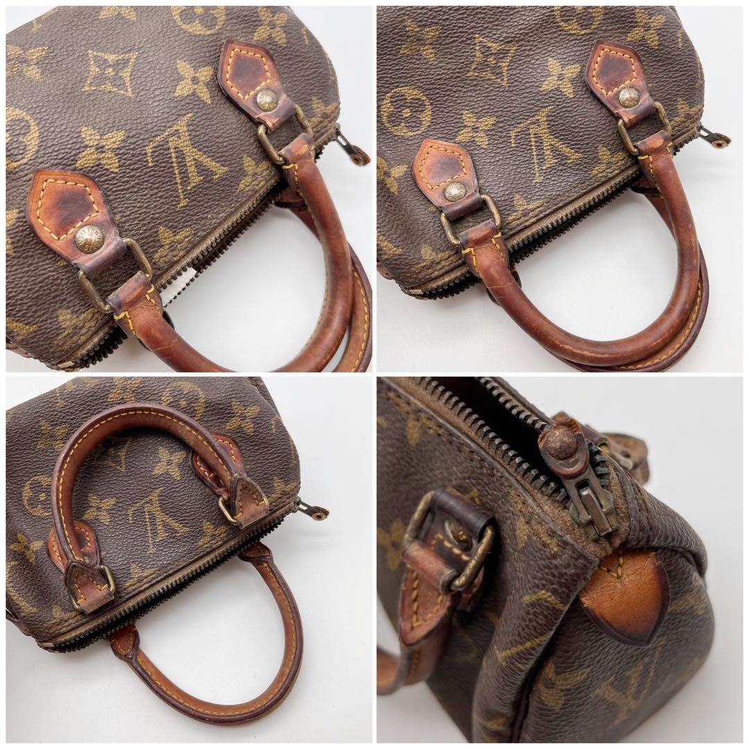 ルイヴィトン　ミニスピーディ　モノグラム　ミニバッグ　ハンドバッグ　難あり