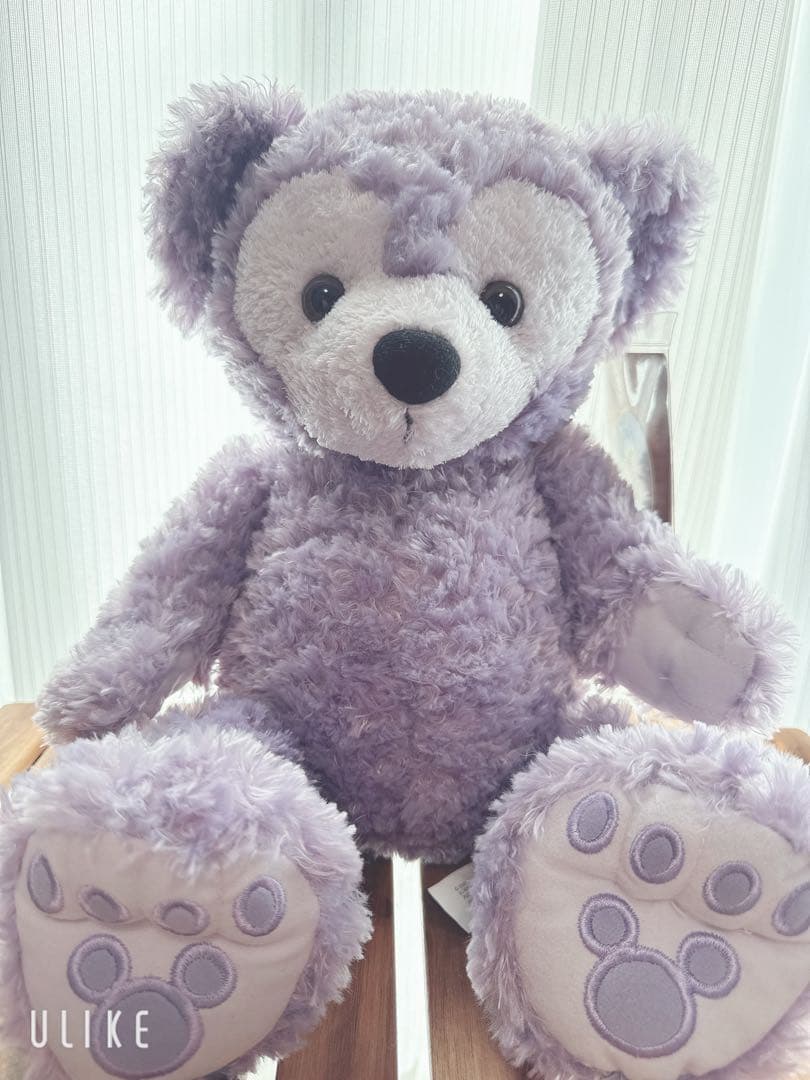 wdw ダッフィー パープル　ディズニーベア　ぬいぐるみ