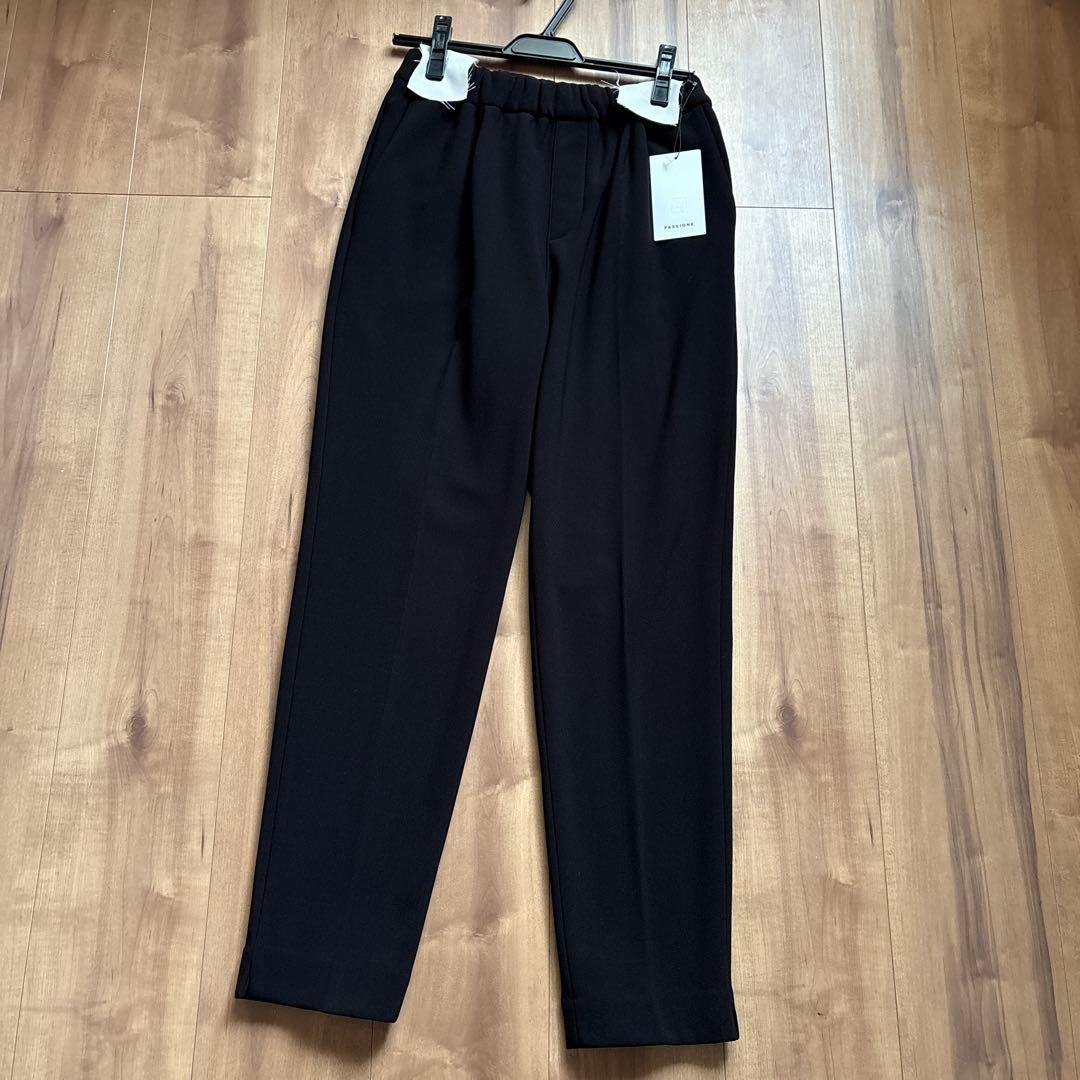 新品　passione 定価¥1万5180円　裏起毛　パンツ　黒　スコットクラブ