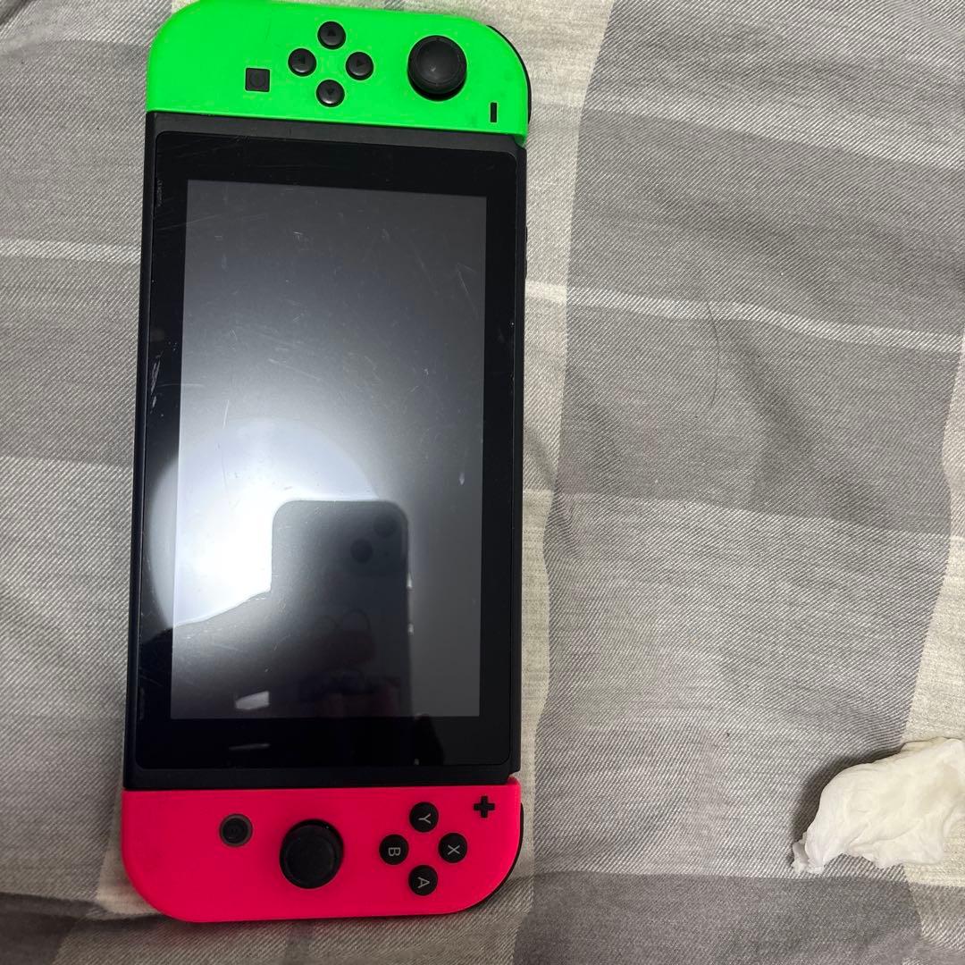 たかはしNintendo Switch 本体　美品　グリーンピンク