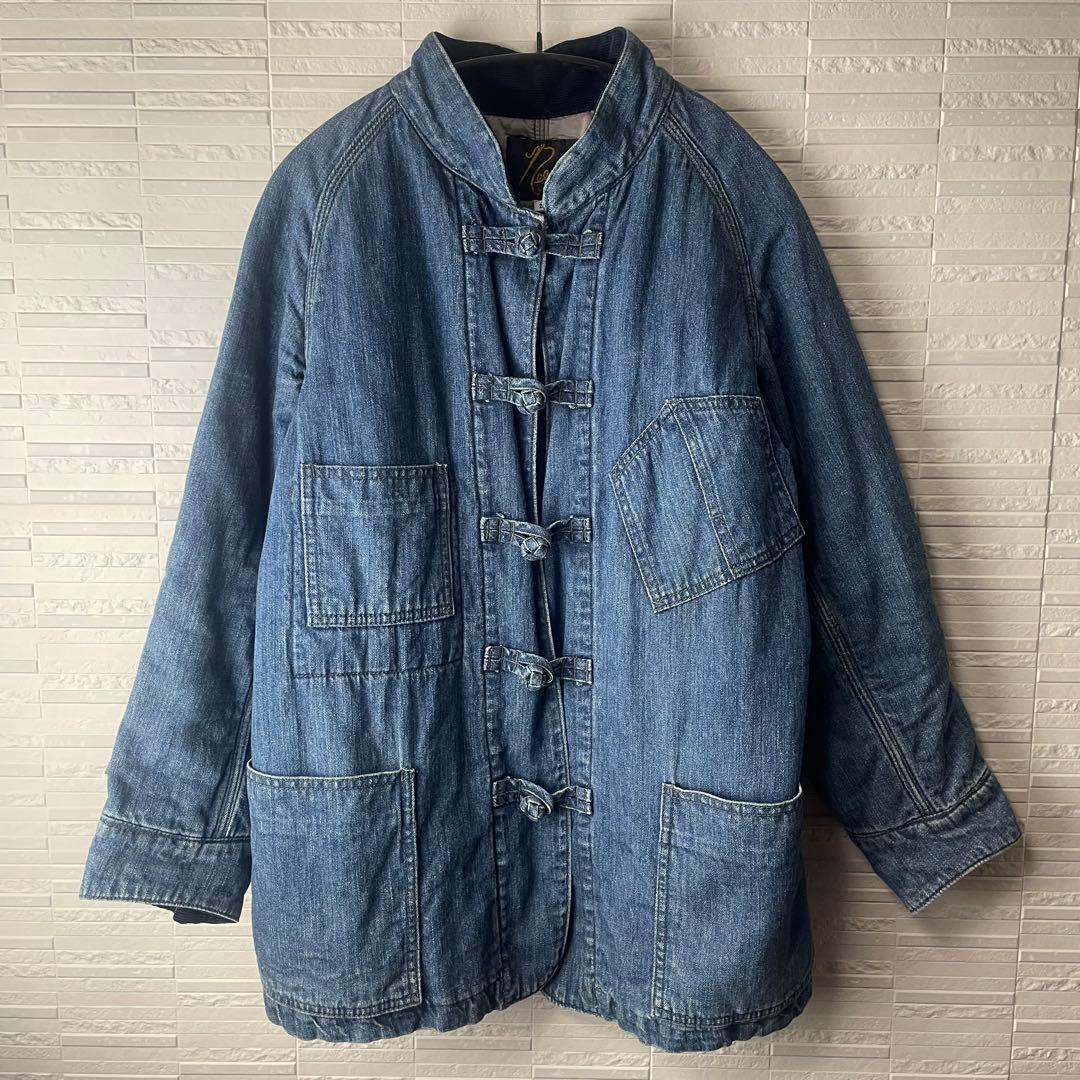 needles デニム 中綿入り チャイナジャケット カバーオール　ネペンテス