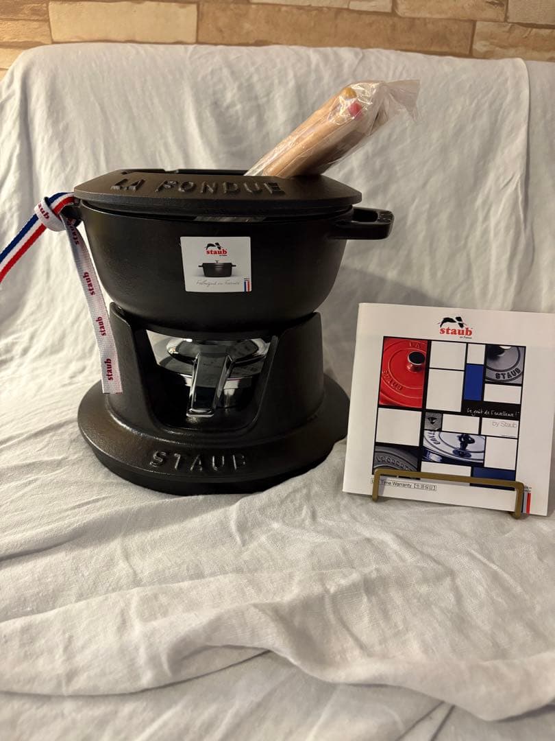 ストウブ(Staub) フォンデュセット 黒 16cm 鋳鉄