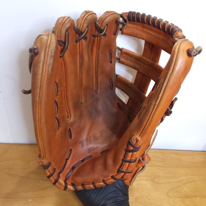 タマザワ 日本製 ヒーローシリーズ 平裏ディア 左投げ用 外野用 硬式グローブ