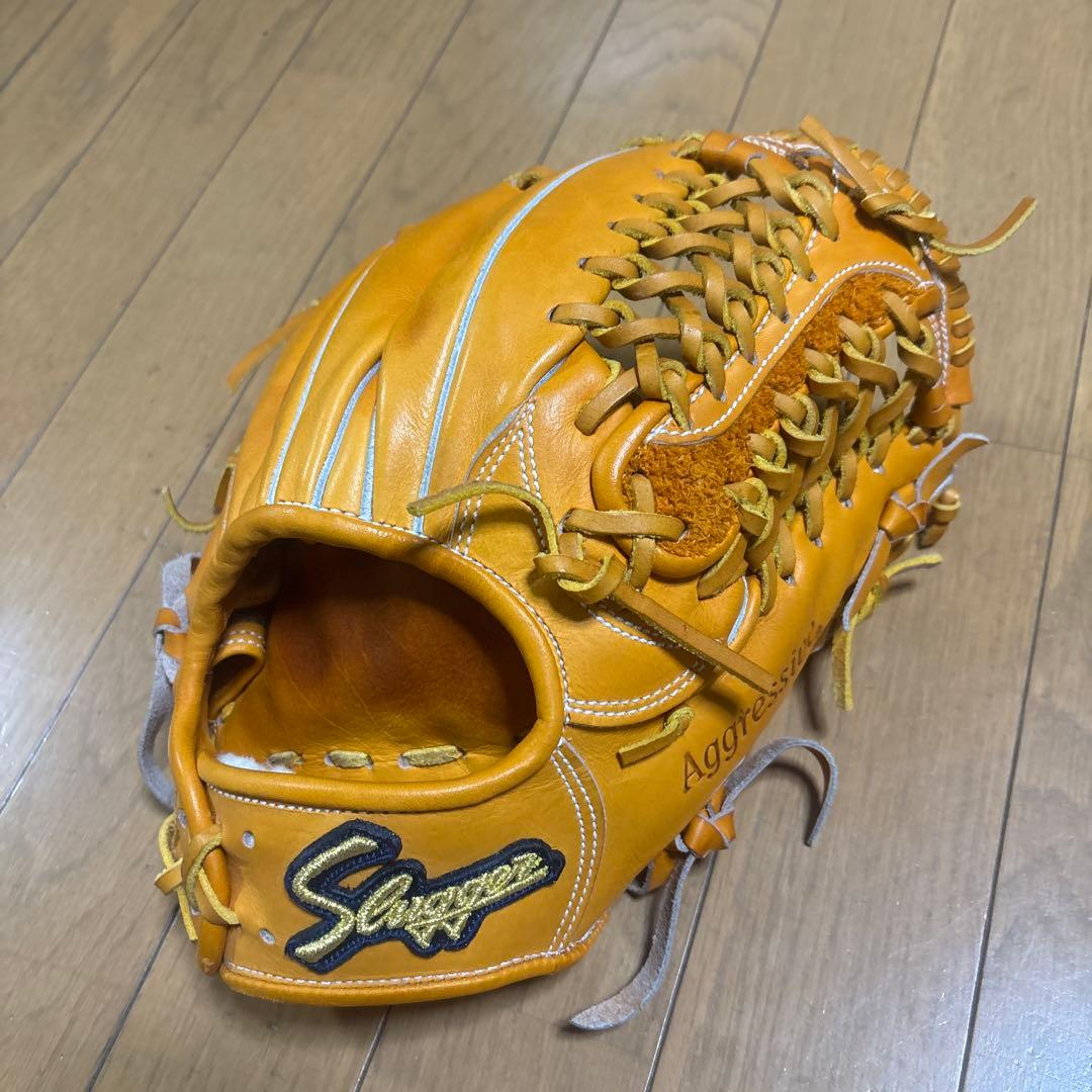 久保田スラッガーKSG-M00 硬式グローブ オレンジ