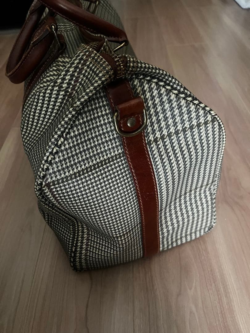 USA製 ポロラルフローレン ボストンバッグ 2way 千鳥格子柄 PVC