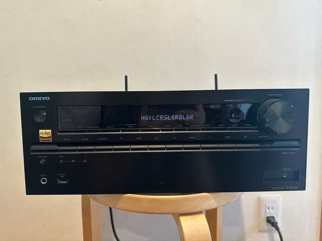 ONKYO 7.2ch対応AVセンター TX-NR646 ブラック ジャンク