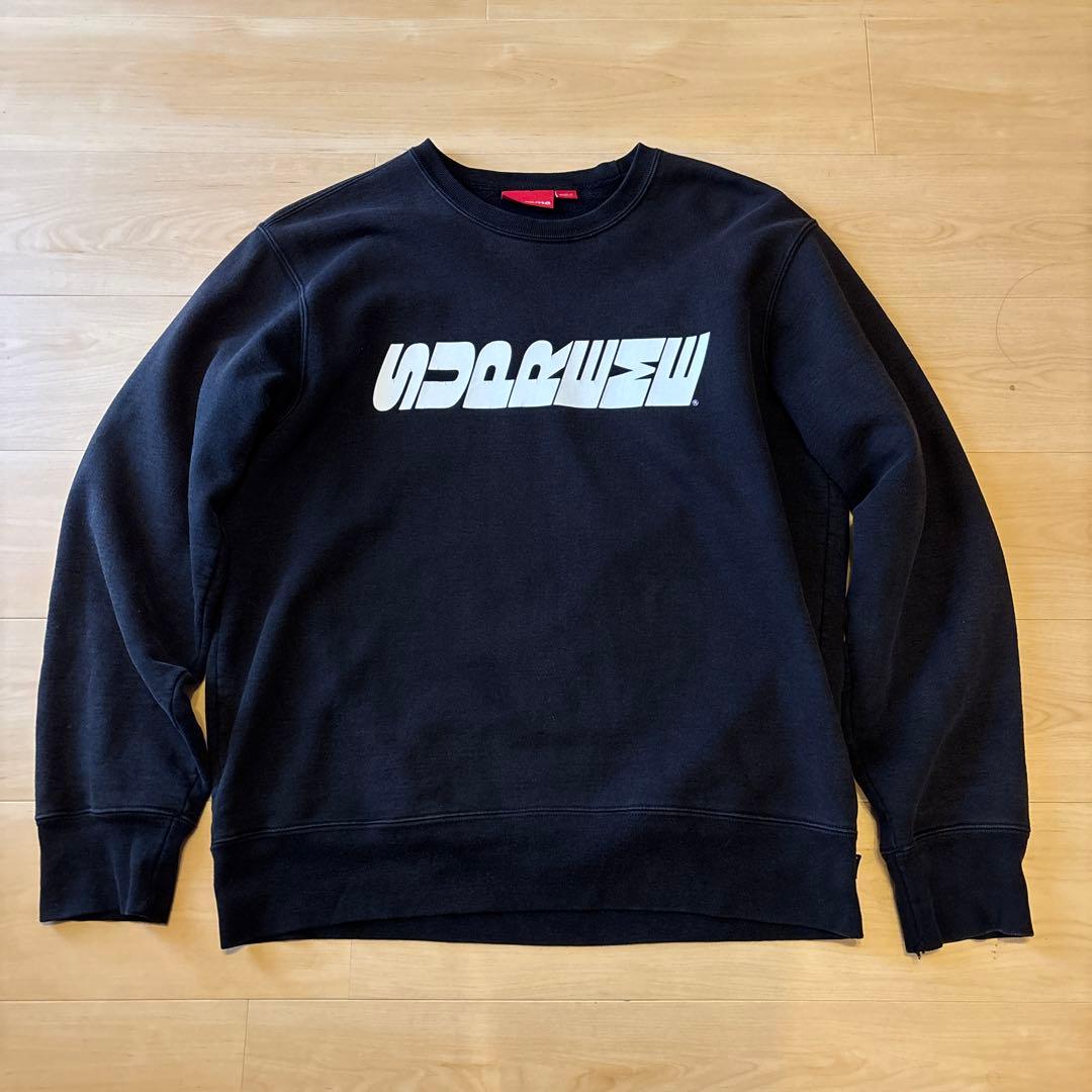 最終価格Supreme ロゴプリント トレーナー Lサイズ ブラック
