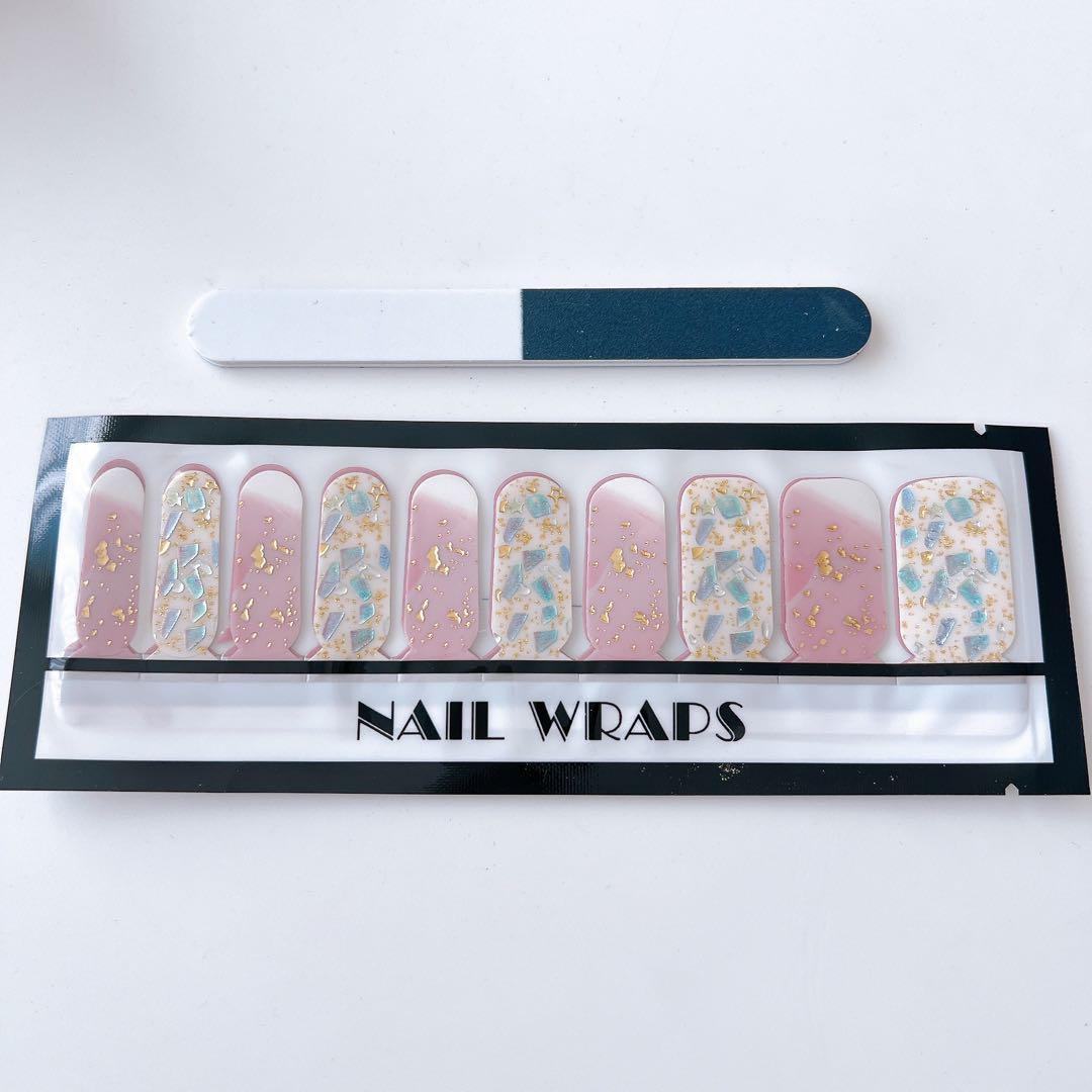 ジェル ネイルシール ストーン エレガント 可愛い ピンク