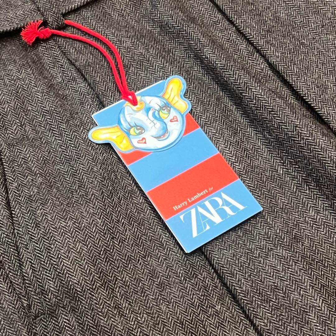 ZARA × Harry Lambert ツイードベルテッドスラックス