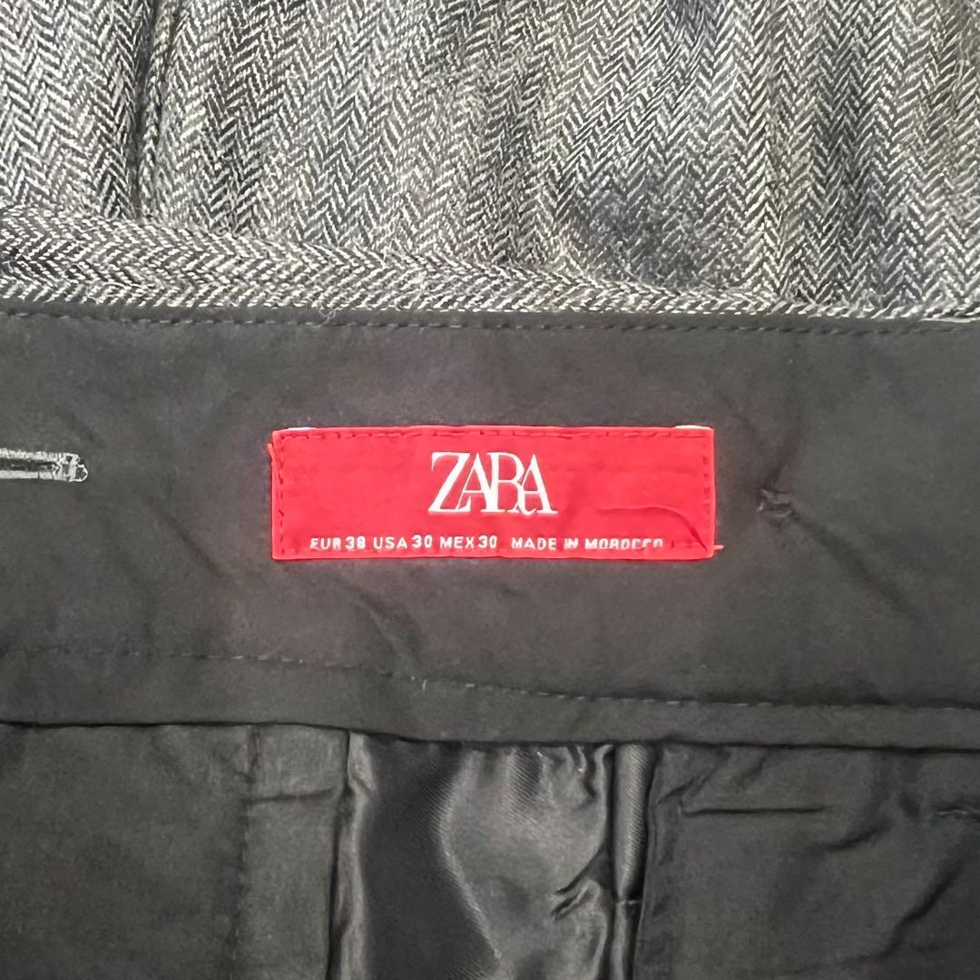 ZARA × Harry Lambert ツイードベルテッドスラックス