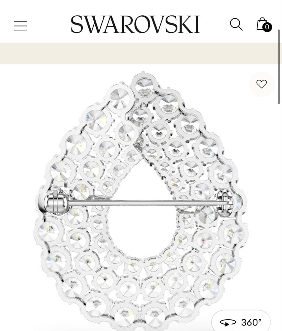 SUWAROVSKI　ブローチ