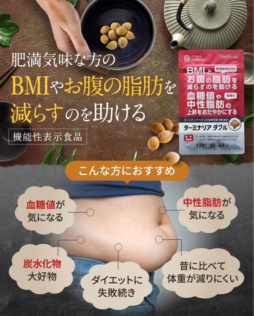 【新品未開封】ターミナリア ダブル 協和食研　120粒入×10袋