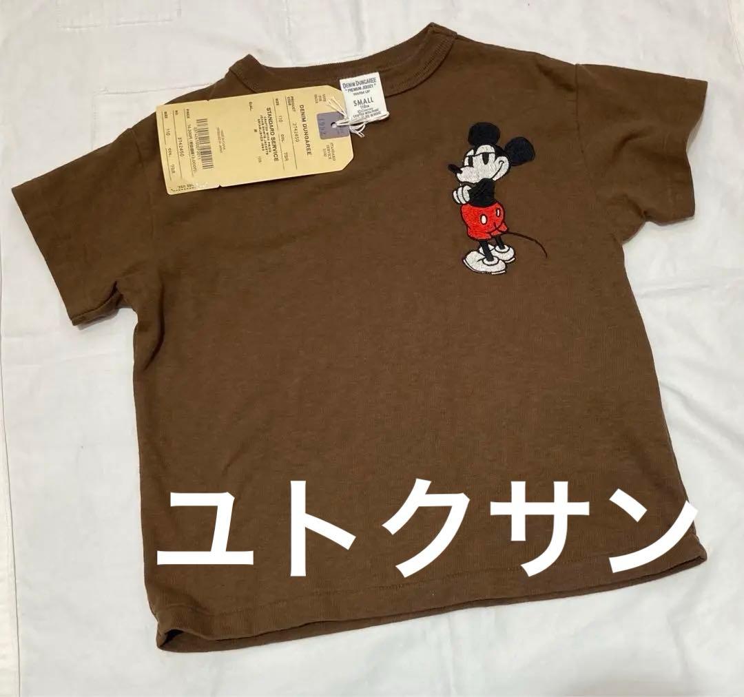 デニムダンガリーmickey Tシャツ　110㎝