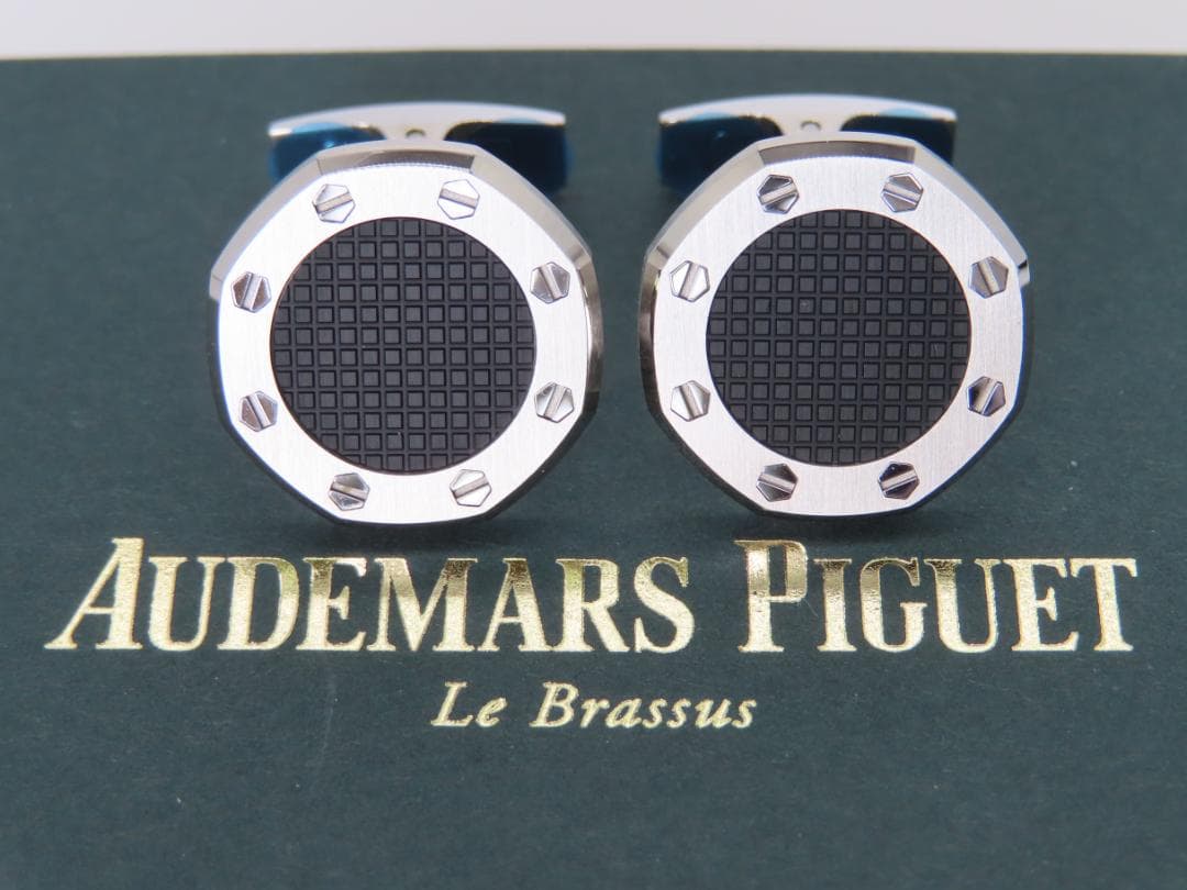 オーデマピゲ ロイヤルオーク カフス ボタン カフリンクス ブラック 黒 AP