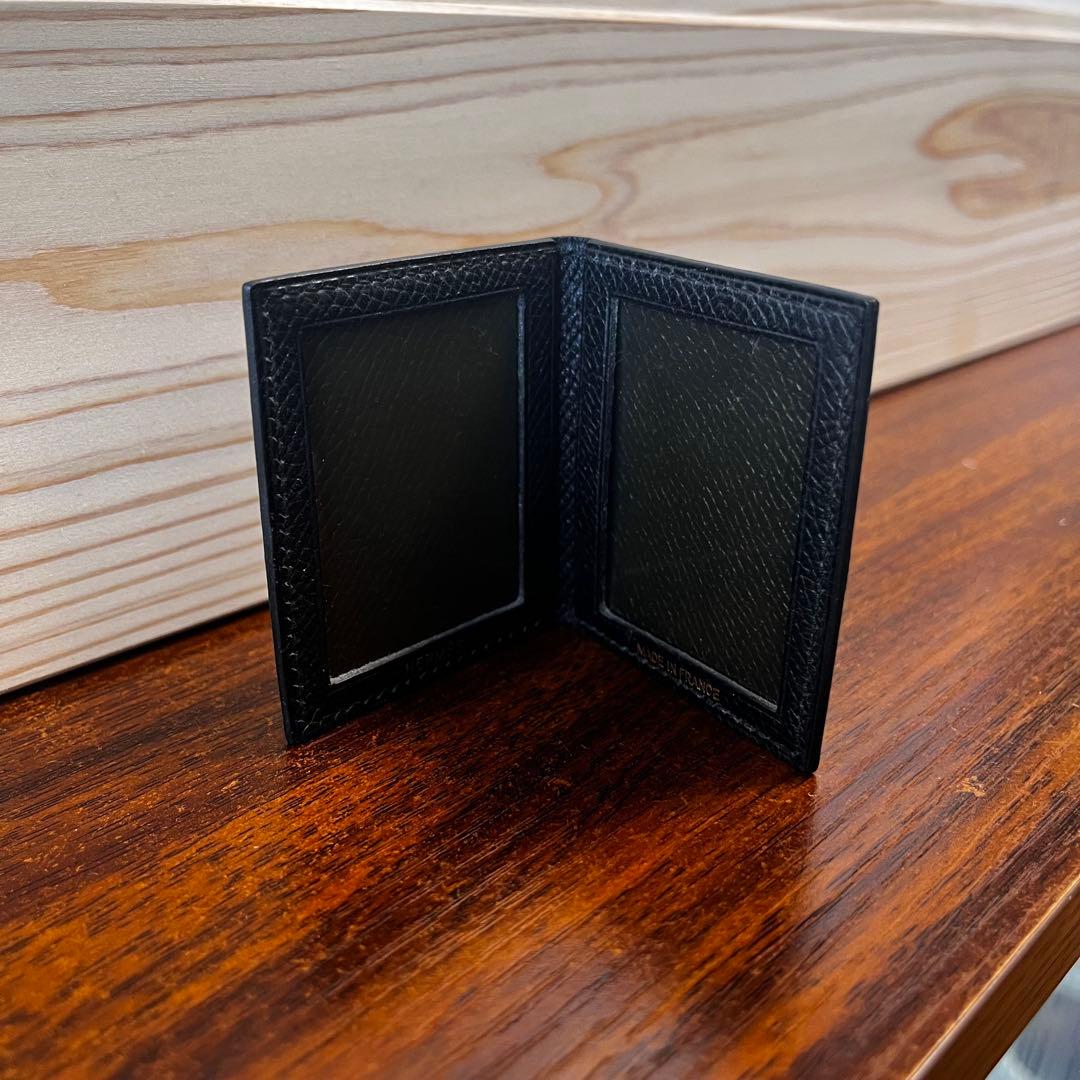 HERMES エルメス　フォトフレーム　ミニ　ブラック　レザー