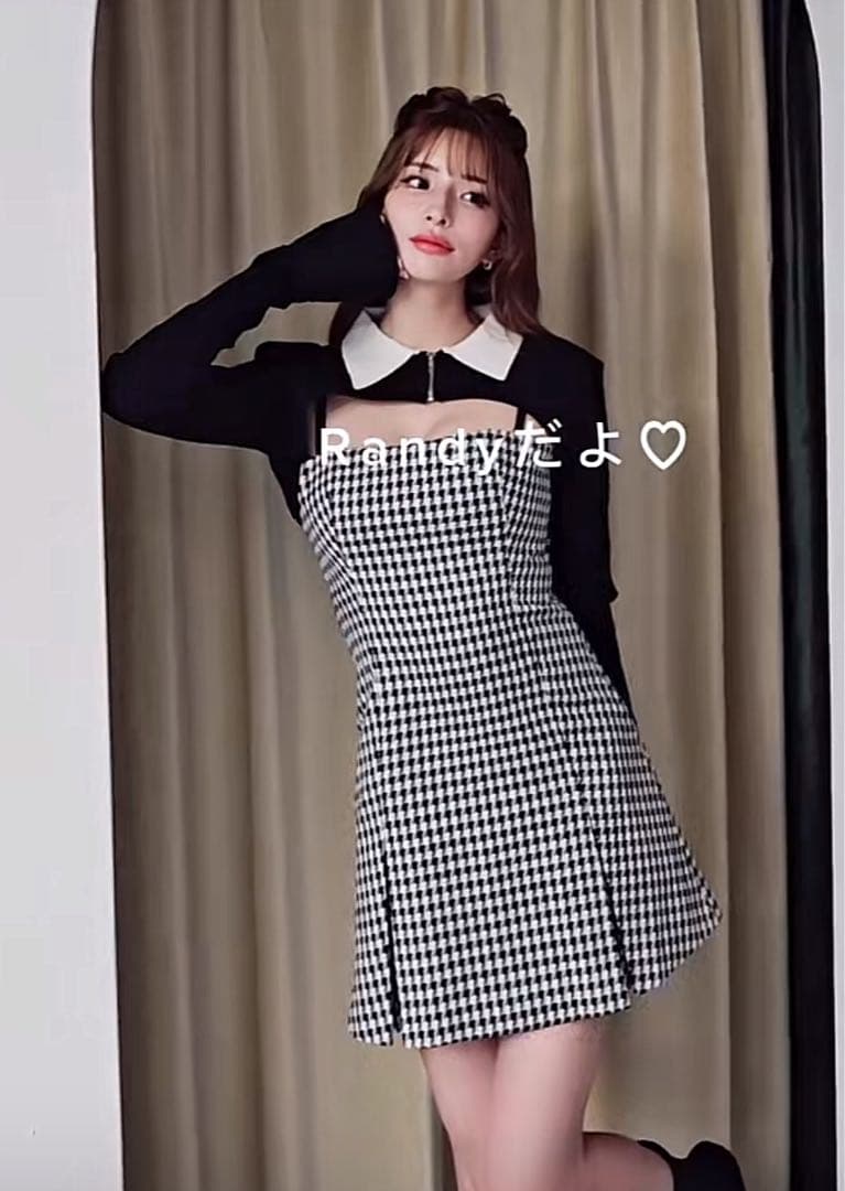 Randy Houndstooth ensemble ワンピース 千鳥柄