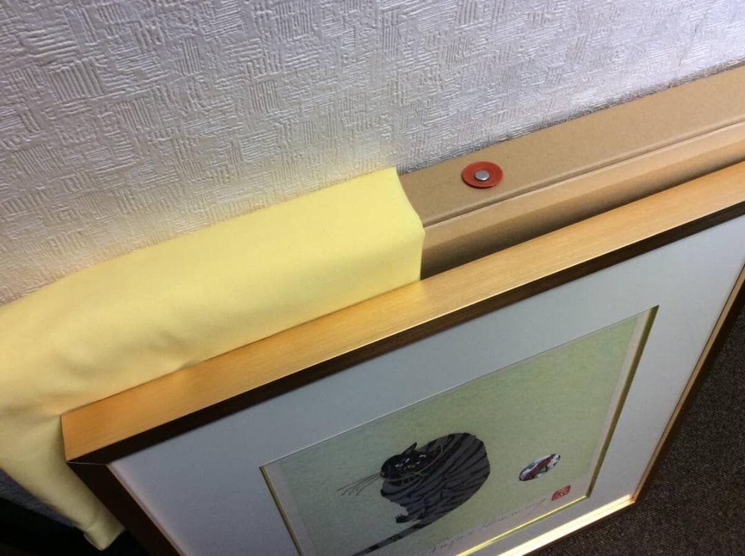 美品 フジ子・ヘミング 「猫十態 クリコ」直筆サイン・限定6番/200部 木版画