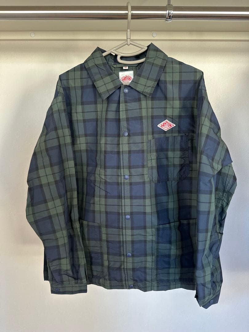 DANTON チェック柄 ナイロンジャケット