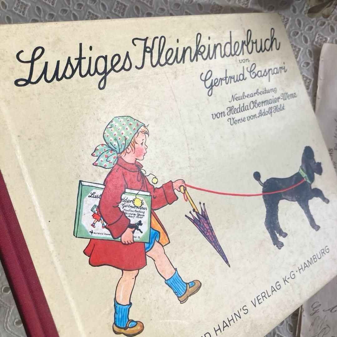 L954洋書古書 1950年代発行　装丁がとっても可愛いドイツのアンティーク絵本