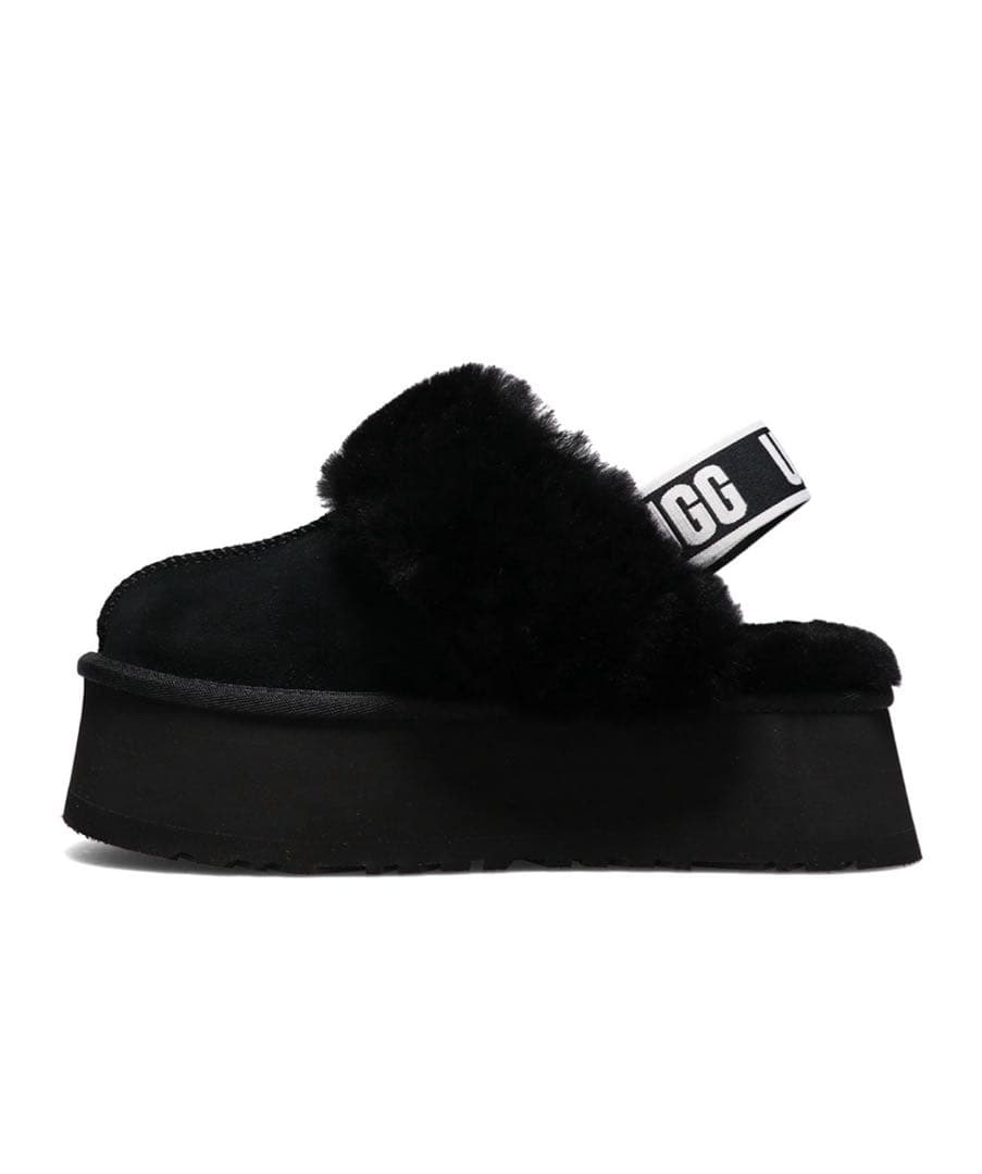 【a】UGG ファンケット ブラック ムートン