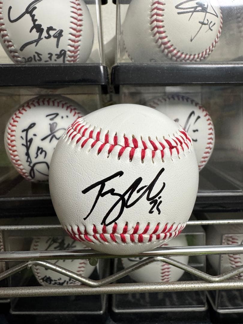 ドジャース トミー・エドマン 25 直筆サインボール 大谷翔平 山本由伸 グッズ