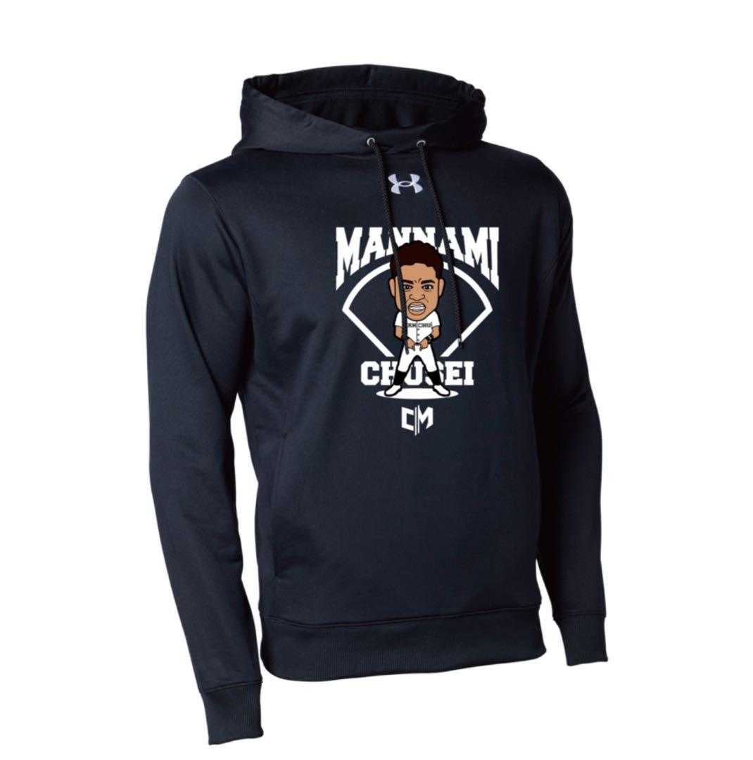 万波中正トレーナーUA CM GRAPHIC SWEAT HOODIE ブラック