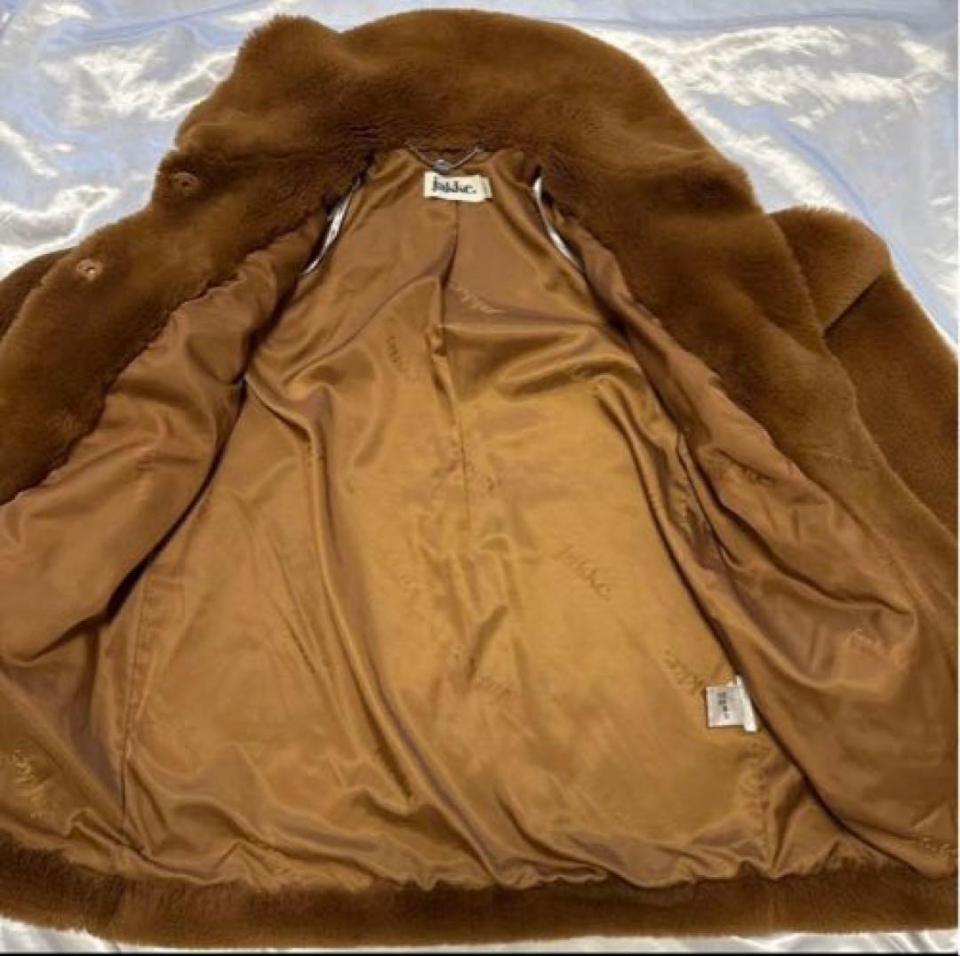 JAKKE ジャッキー フェイクファーコート ブラウン　36