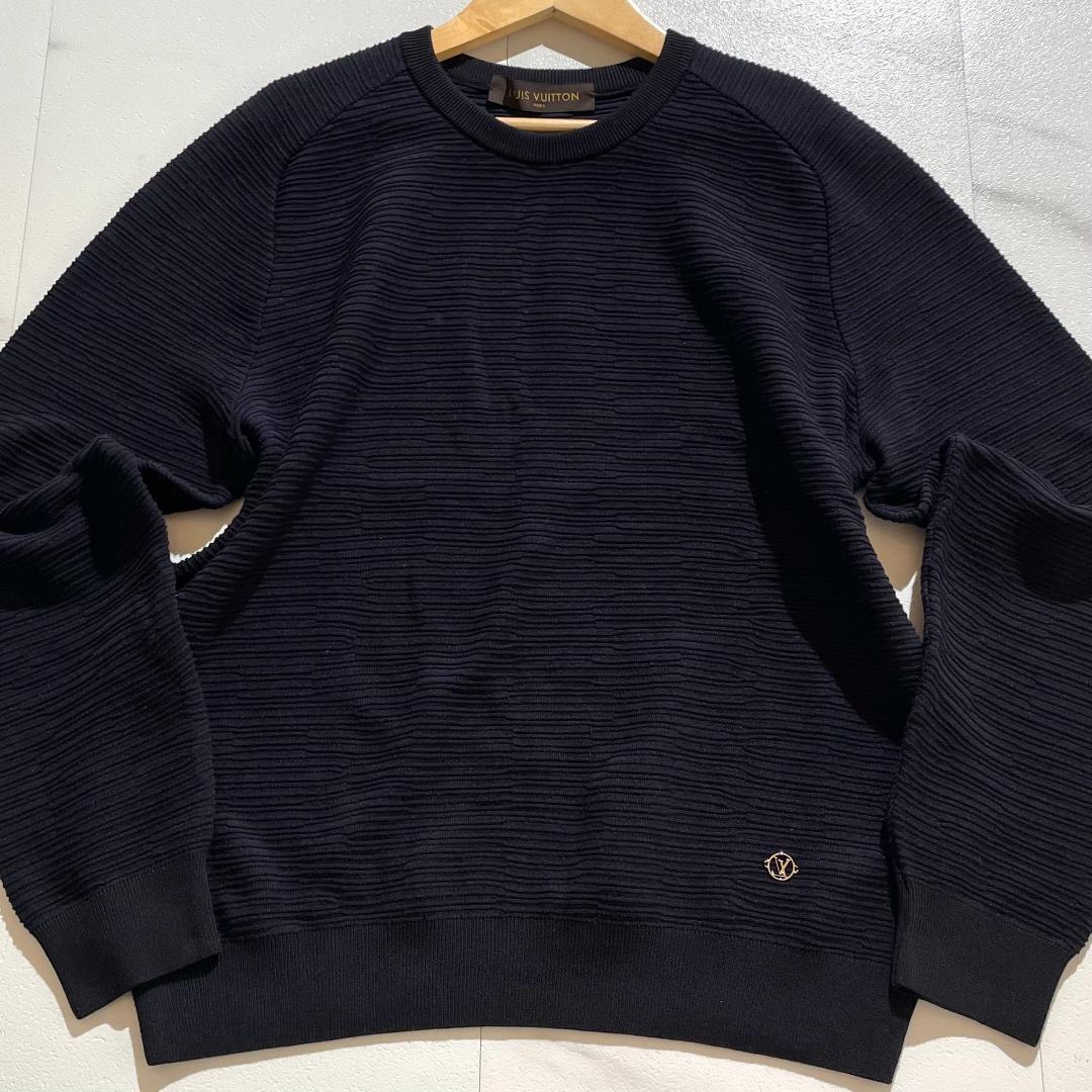 【極美品/L】LOUIS VUITTON ルイヴィトン セーター LV金具ロゴ