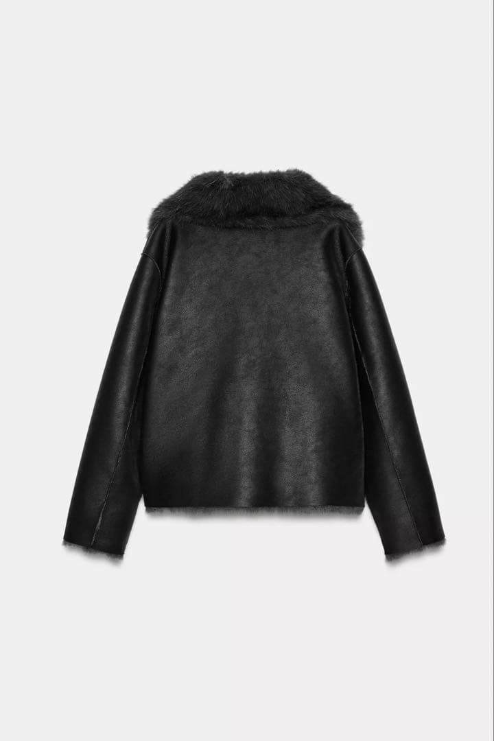 ZARA リバーシブル　ショートフェイクファーコート　S 新品