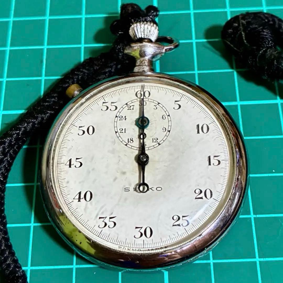 SEIKO手巻き式ストップウォッチ　稼働品　ヴィンテージ　希少