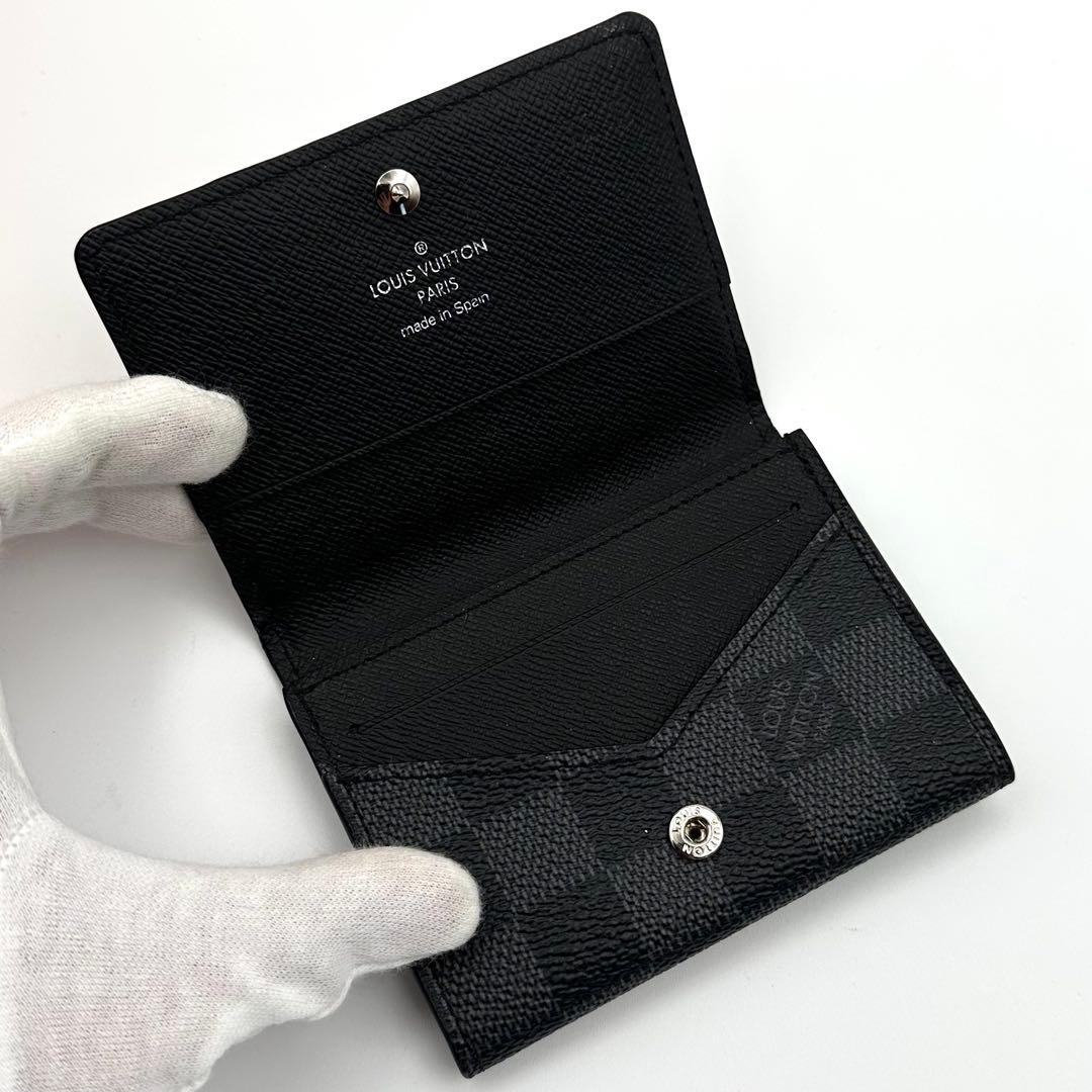 【新型/超極美品】ルイヴィトン ダミエグラフィット アンヴェロップ カード入れ