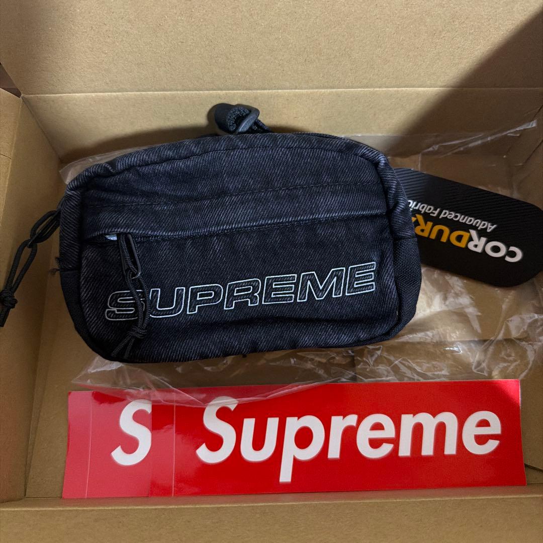 SUPREME ダークデニム ショルダーバッグ