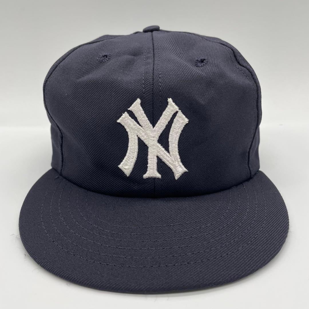 【超希少】80s ヤンキース キャップ ANNCO つば裏緑 ビンテージ 美品