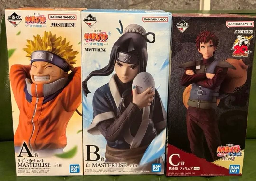 一番くじ NARUTO-ナルト- 波の国編　忍ノ絆　フィギュア3体セット