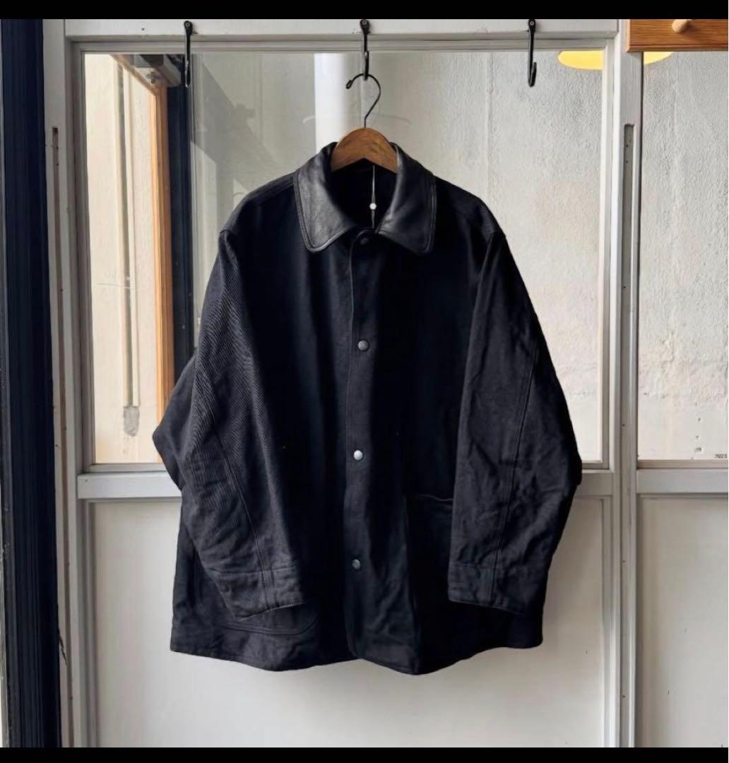 COMOLI 25AW デニムレザーワークジャケット サイズ2