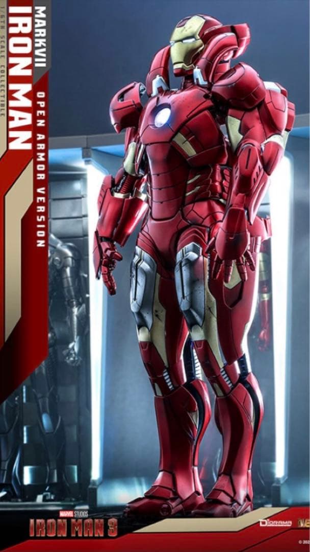 ま*様 Hot Toys アイアンマン3 Mk.7 オープンアーマー