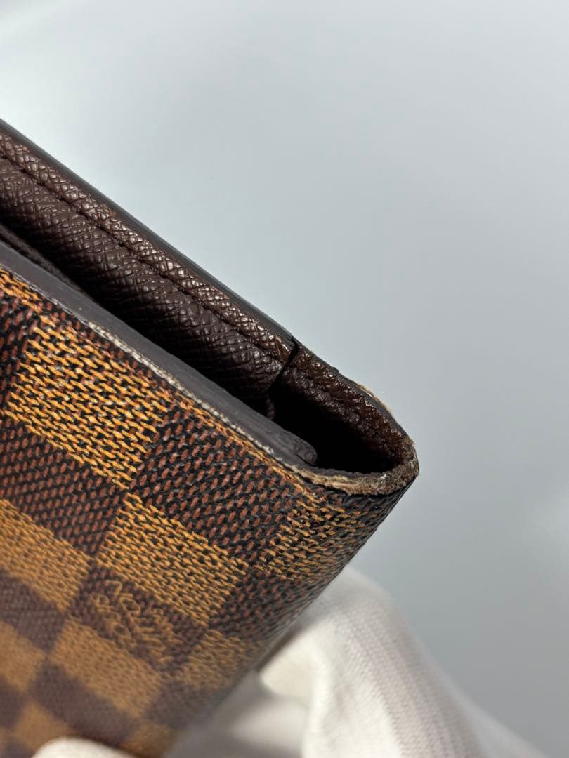 LOUIS VUITTON ルイヴィトン ダミエ 長財布 二つ折り ブラウン
