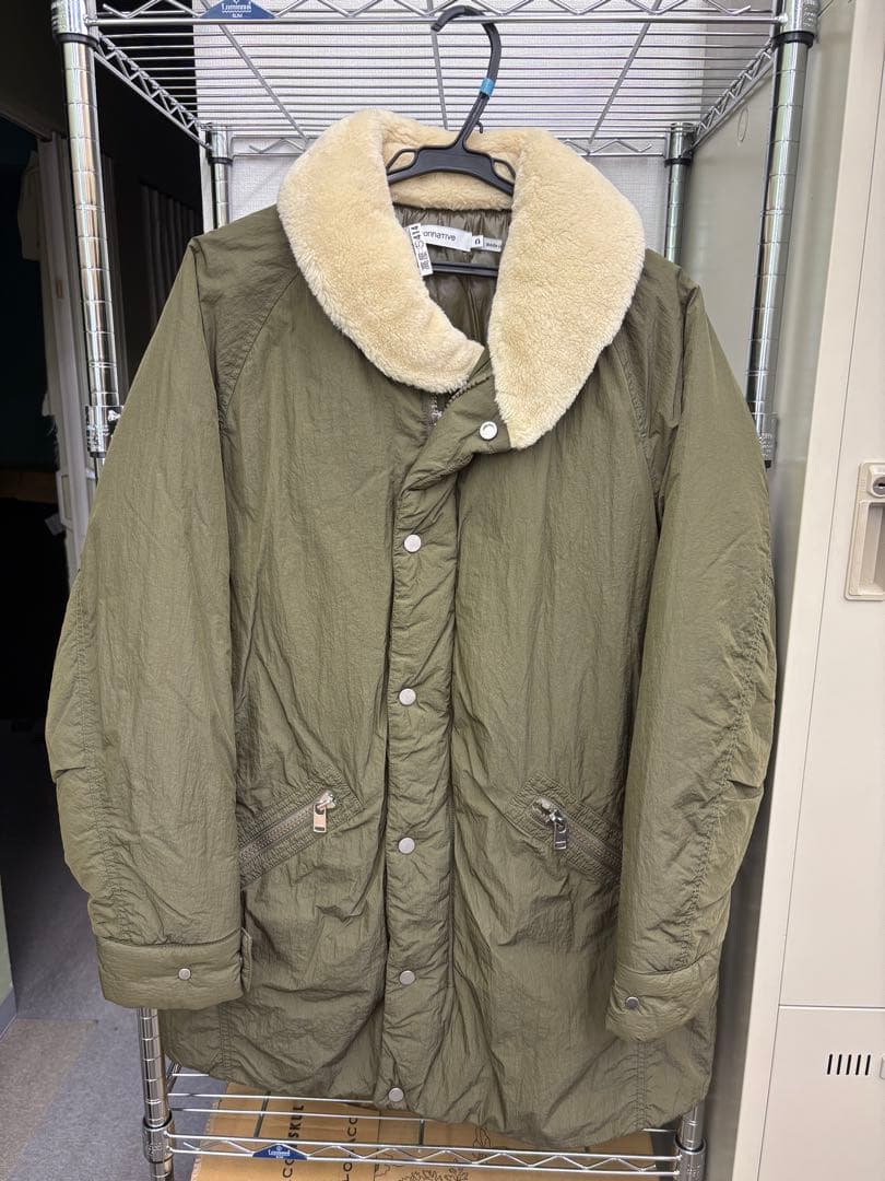 nonnative ノンネイティブ ミリタリー ボアコート サイズ0 カーキ