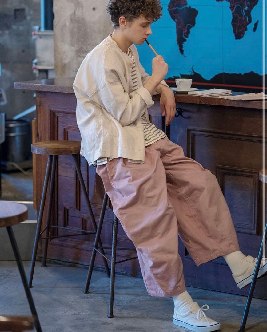 HARVESTY リネンヘリンボン ビッグアトリエジャケット