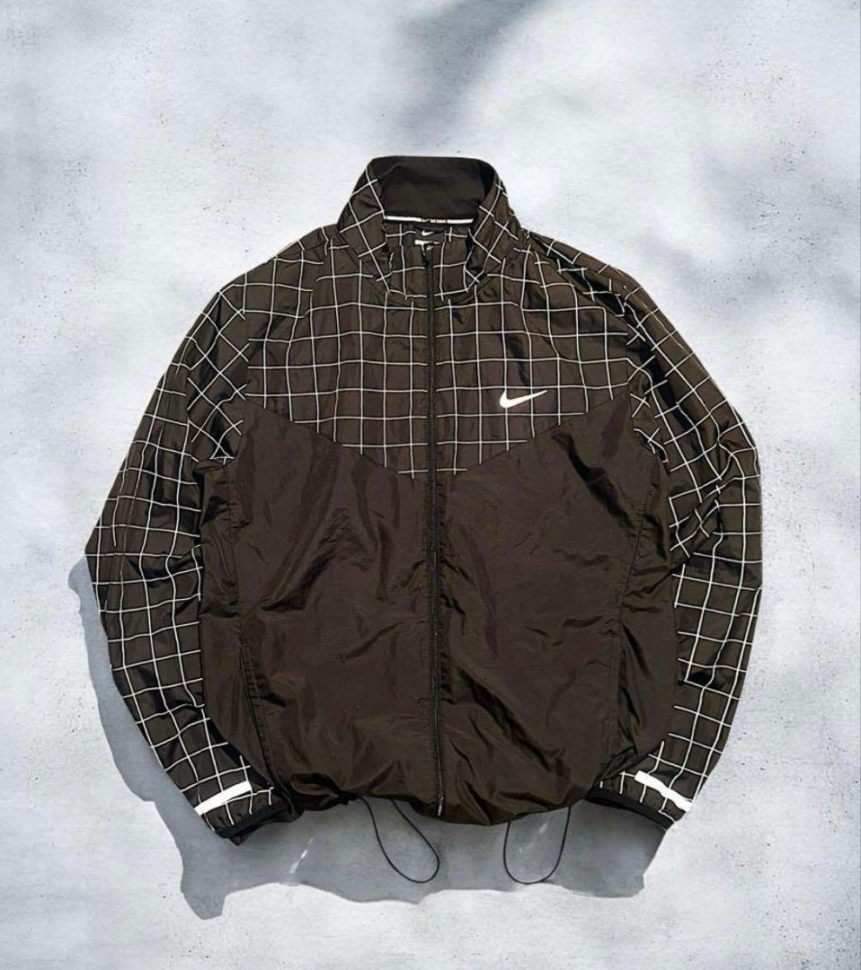 ジャケット・アウター 00s NIKE plaid pattern nylonjacket city