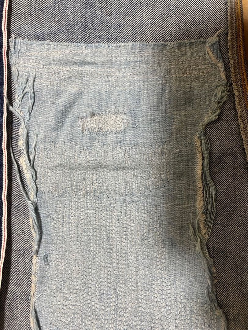 RRL デニム　リペア　ダメージ加工　ジョニーデップ