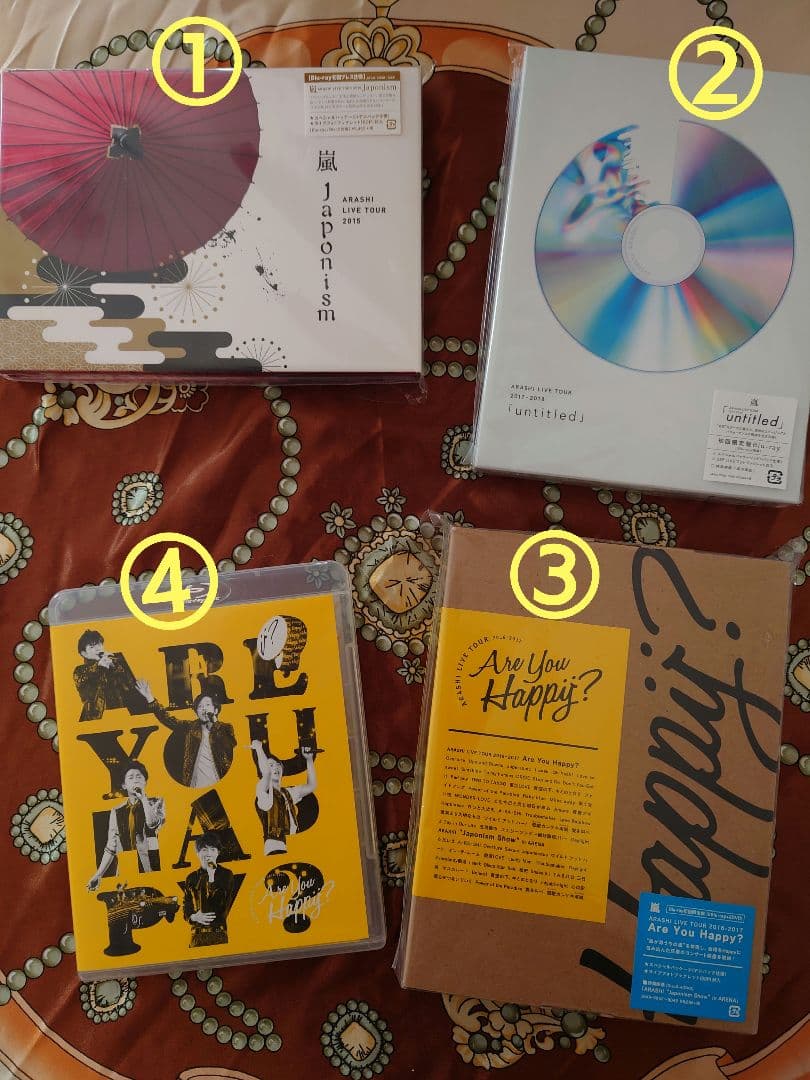 嵐　ライブツアーDVD、Blu-ray4点セットまとめ売り