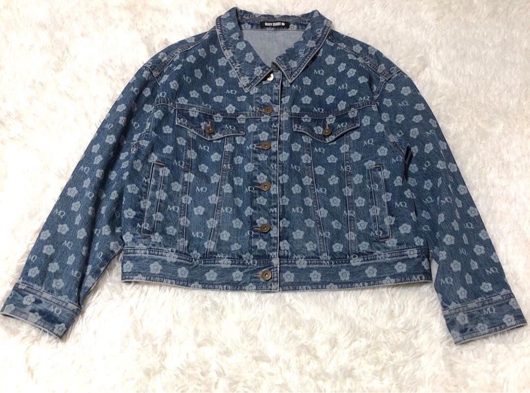 大人気商品！！♦︎マリークワント デニムジャケット　総柄