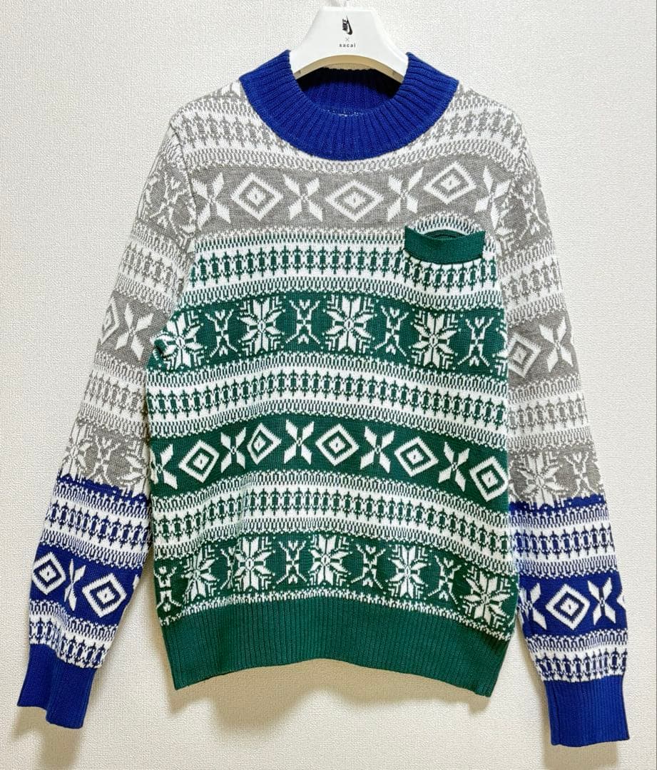 美品！！【田中圭CM着用】『sacai サカイ』ニット　プルオーバー　トップス