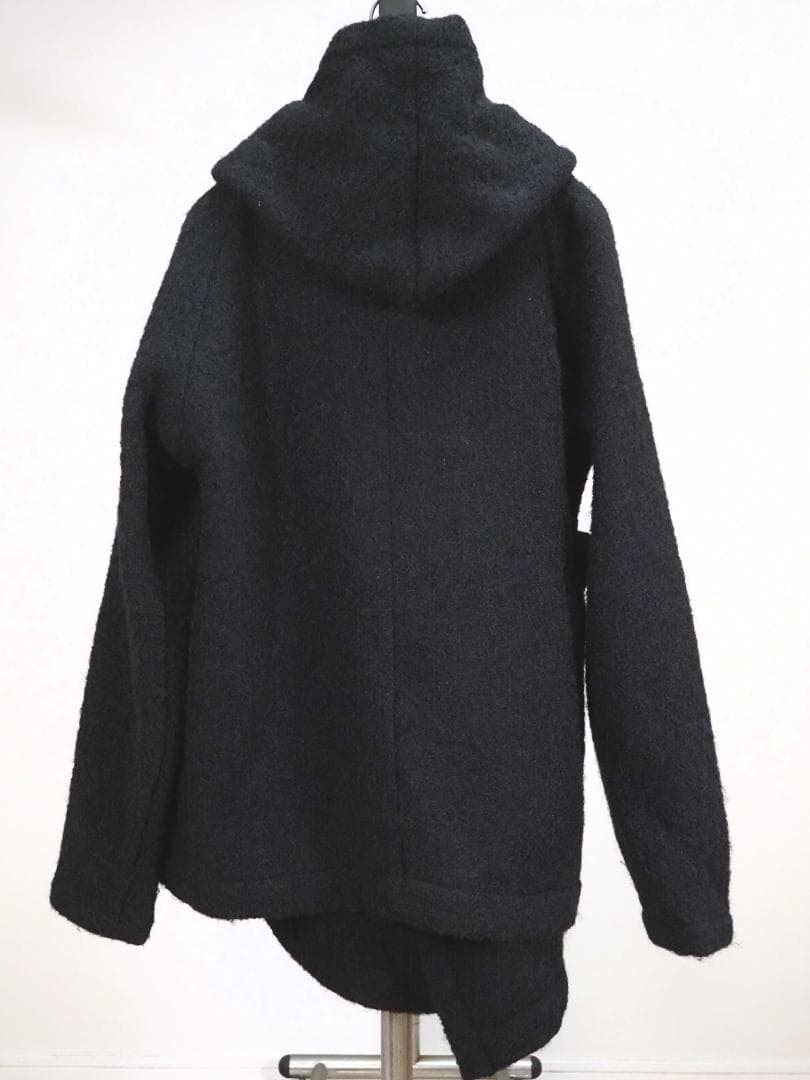 forme d'expression フーデッドニットコートM