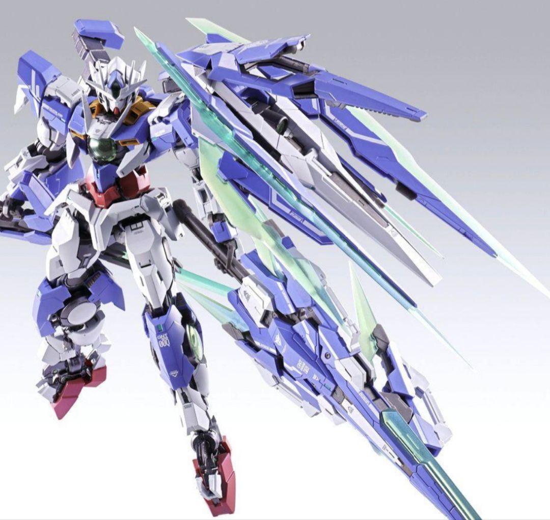 【値下げ】【中古】メタルビルド ダブルオークアンタ フルセイバー＋オプションx2