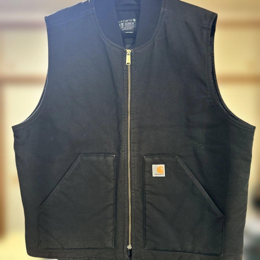 Carhartt ブラック ダックベスト XL
